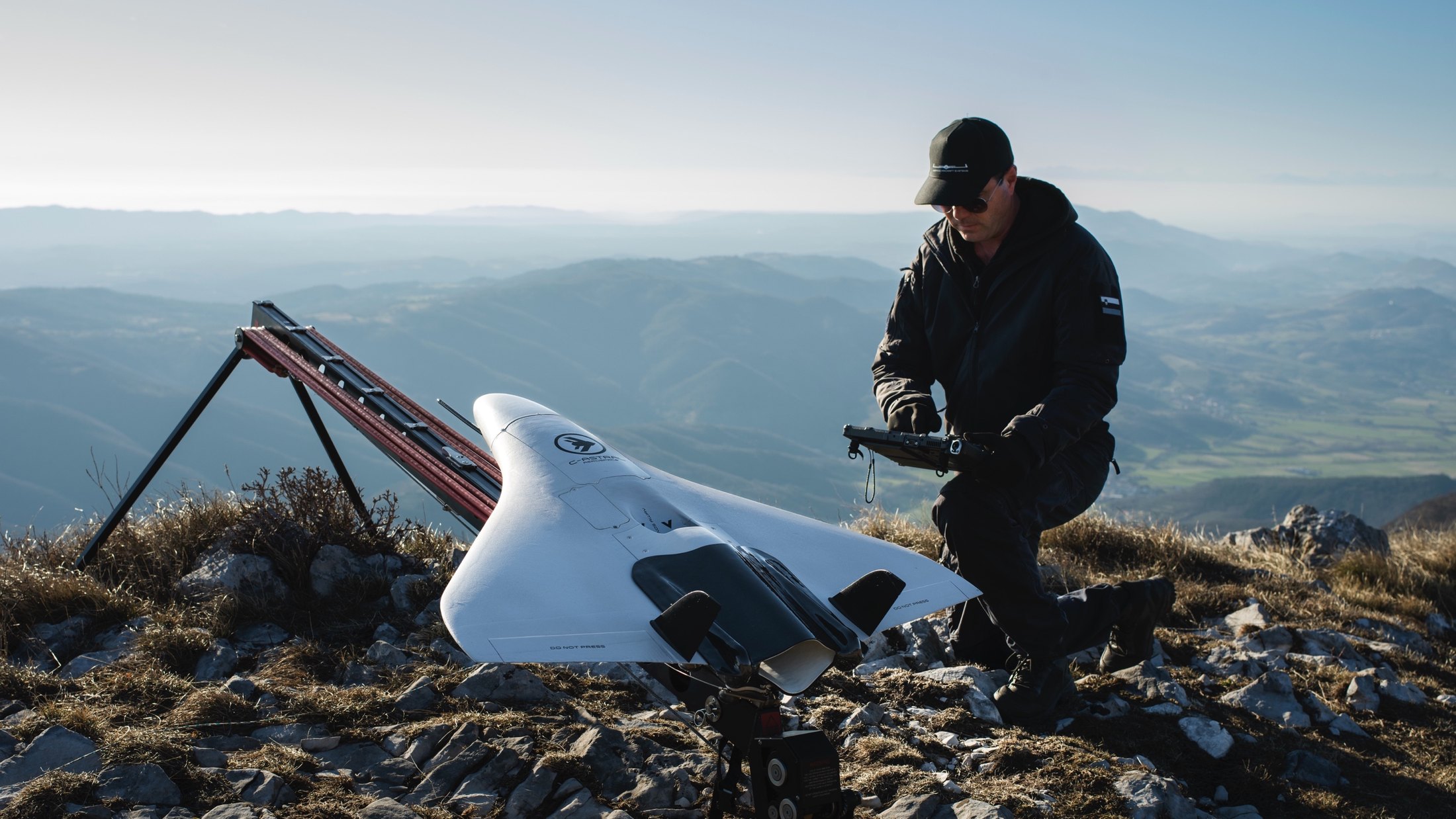 C-Astral aircraft being prepared in the field